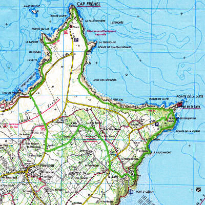 Die Wanderstrecke (gr�n)